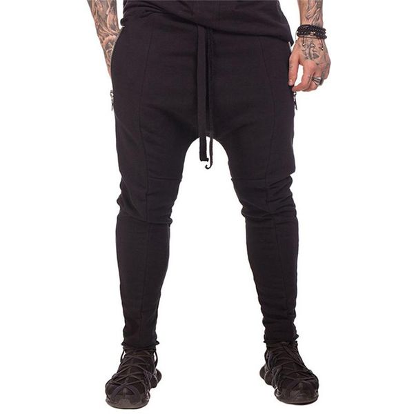 

pants 2021 spring and autumn men's casual pants european and american trendy brand multipocket overalls large size zipper trousers, Black