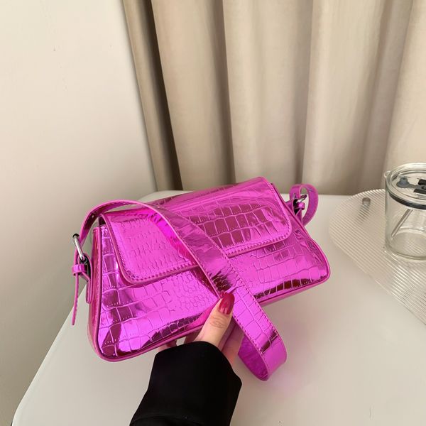 

evening bags classic patent leather shoulder bag french vintage handbag women brand bags fashion female single shoulder bag classic clutches