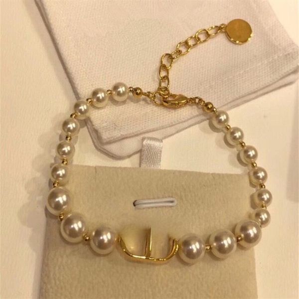 

whole letters pearl bracelet necklace women's luxury vintage hundred 58a, Black