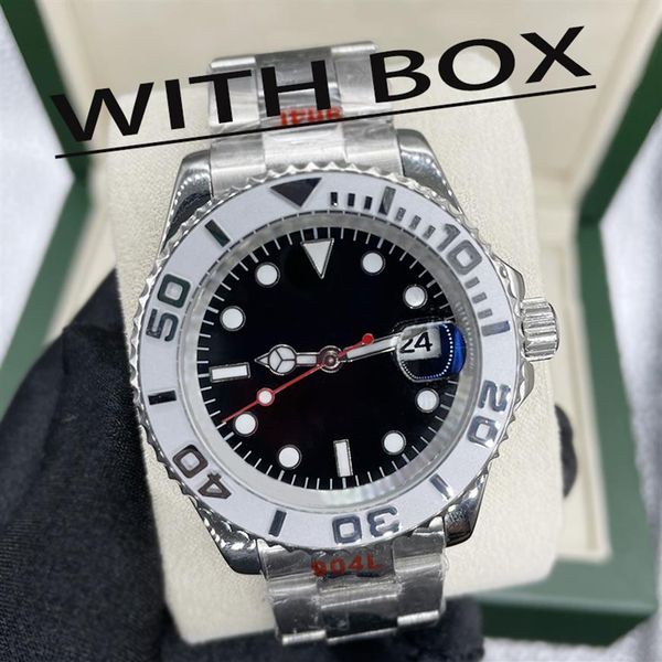 

lmjli-u1 quality mens watches yacht style 42mm black dial master automatic mechanical sapphire glass classic model folding wristwa238b, Slivery;brown