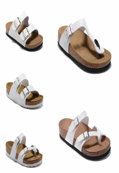 

mayari arizona gizeh 2021 summer men women flats sandals cork slippers clogs shoes classic colors fashion flats 34463854719, Black
