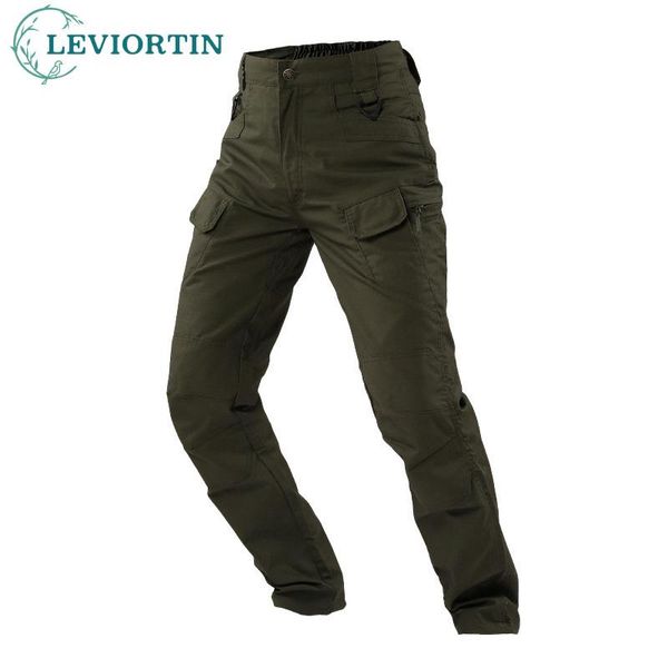 

pants men tactical cargo pants military camouflage combat work hunting trousers joggers male outdoor overalls wearresistant pants, Black