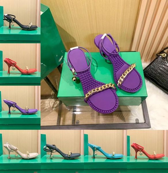 

with box leather dot high heels sandals classic designer sandal open toe heel slides shoes black purple cane fudge sugar luxu8977689