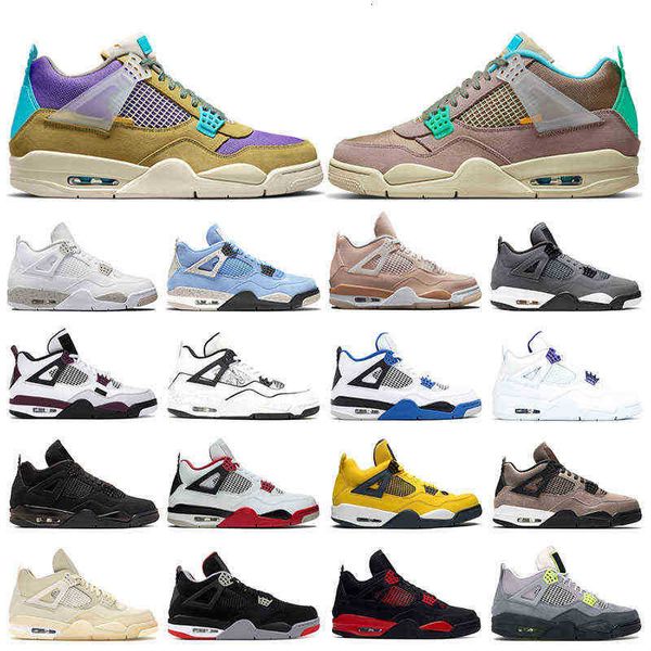 

jumpman 4 men sneakers basketball shoes 4s white oreo university blue black cat taupe haze fire red purple metallic diy womens sports