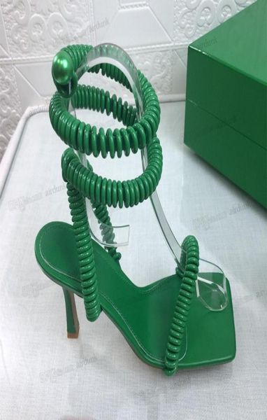 

2022 wired stretch women roman summer sandals high heeled party dress pumps dark blue green cross strap casual beach outwear walki1355154, Black