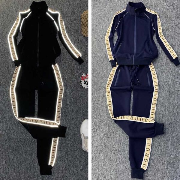

34% off autumn cotton sports women's original small fragrance end cardigan casual two piece set, White