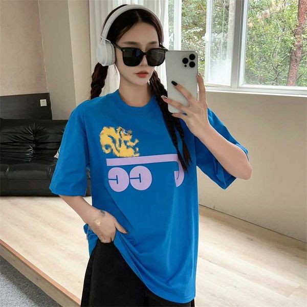 

26% off original summer fashion gujia pure cotton short sleeve t-shirt personalized english loose casual for men and women, White;black