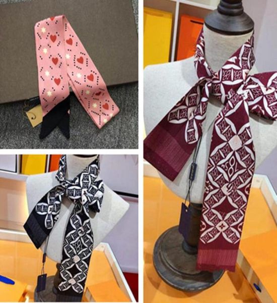 

fashionable little ribbon summer scarf women plaid natural silk pashmina shawls and wraps long bandana echarpe foulard femme3270986, Blue;gray