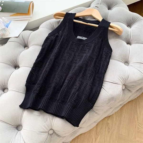

26% off clothing designer quality station european goods summer letter casual suspended tank slim fit show thin hollow out wearing knitted f, Black;white