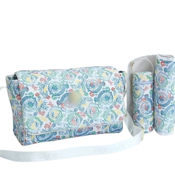 

mom baby diaper bag 3-piece set paris female designer print multifunctional fashion zipper & hasp one shoulder bag mom and girl's gift