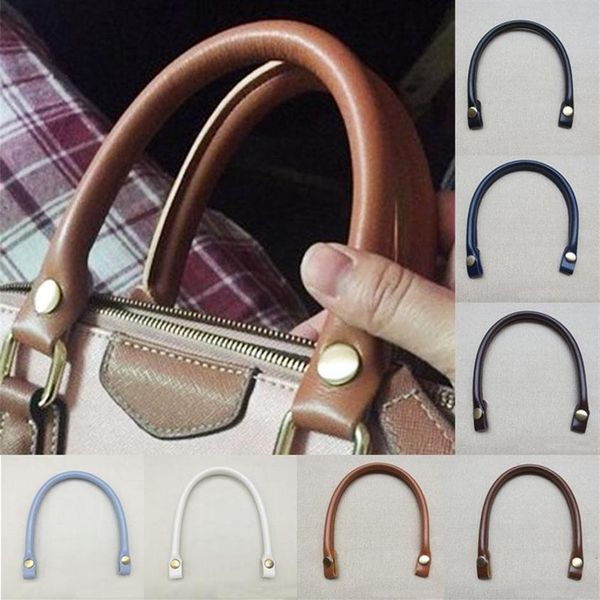 

bag parts & accessories 1pc 40cm women shoulder handbag slim detachable pu leather handles strap belt replacement323n, Black