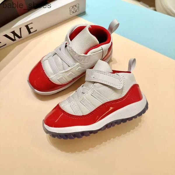 

kids 11 11s cherry velcro shoes kids basketball shoe low white bred legend blue concord red black new born baby trainer sneakers td