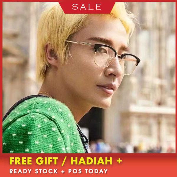 

designer sunglasses new g family metal spectacle frame gg0590 same korean literary and artistic men women can be equipped with short-sighted, White;black