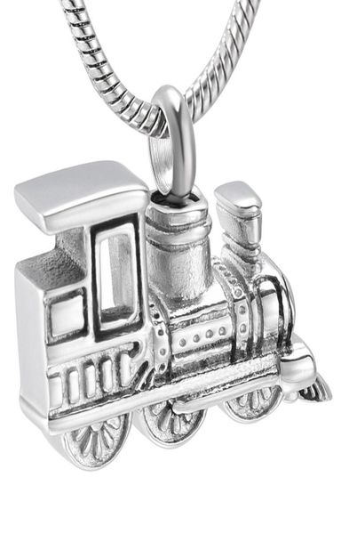 

lkj10001 new arrival personalized mini train for human ashes keepsake urn necklace stainless steel memorial cremation jewelry7129248, Silver