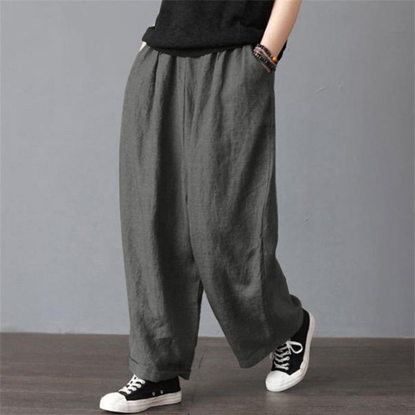 

pants japanese streetwear men's harem pants hip hop loose casual trousers elastic waist harajuku style solid jogging pants big size, Black