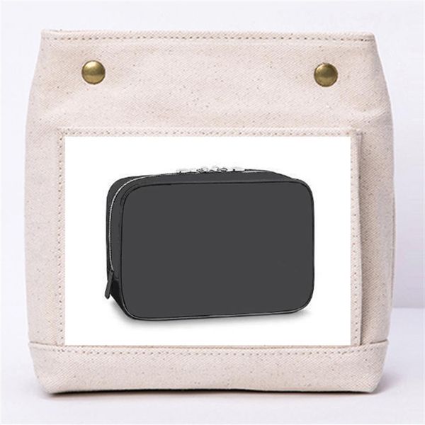 

black flower mo eclip toilet pouch gm m43383 pm m43384 cotton bag not sold separately customer order225e