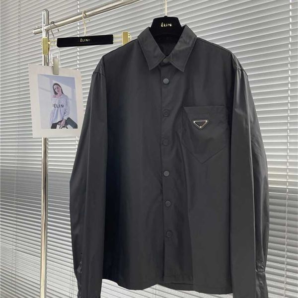 

26% off chaopai classic triangle long sleeve men's simple fashion casual black shirt, White;black