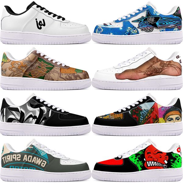 

DIY shoes precious autumn mens Leisure shoes one for precious men women casualplatform sneakers Classic cartoon graffiti trainers comfortable sports 19626