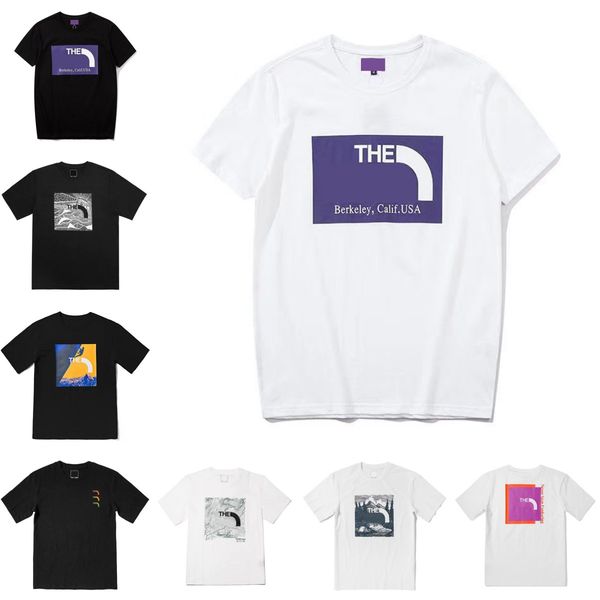 

women's t-shirt designer letters geometric print short-sleeved men's summer trend round neck loose tee high street casual clothin, White