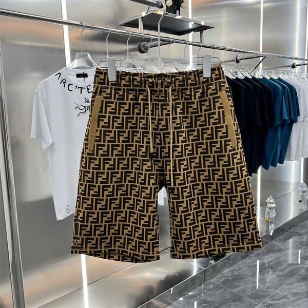 

36% off summer end presbyopia shorts wearing new letter elastic waist for men and women's split casual pants, White;black