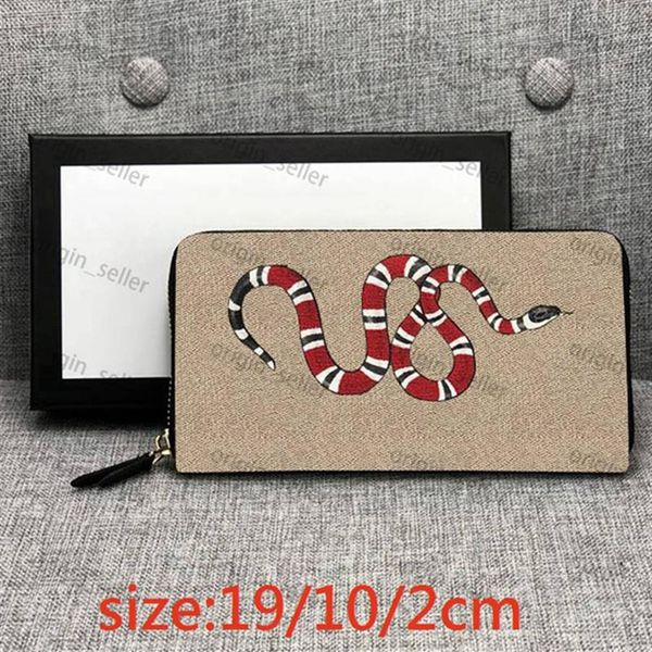 

wallets men purse long wallet 2021 single double zippy purses fold short women whole classic pattern animal solid colo298a, Red;black