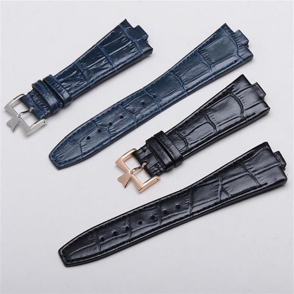 

black dark blue genuine cow leather straps fit for constantin 47660 000g-9829 watch 25mm 9mm lug overseas watchbands bracelet255v278m, Black;brown