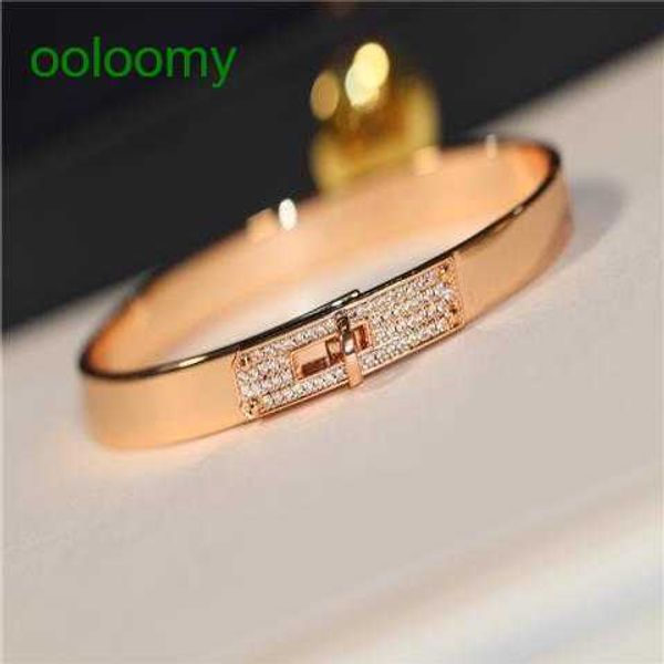 

hemres designer gold bracelet for women high version sydney matching v-gold 18k rose gold and silver inlaid simulation diamond half full cla, Black