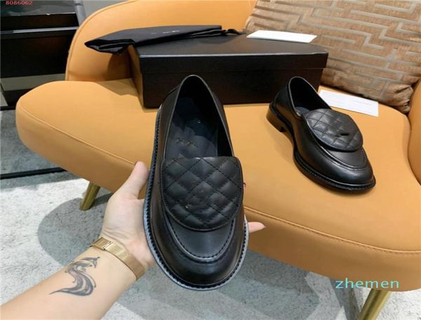

designer women espadrilles ladies casual shoes spring autumn fashion real genuine leather flats loafers slipon platform shoe6669204, Black