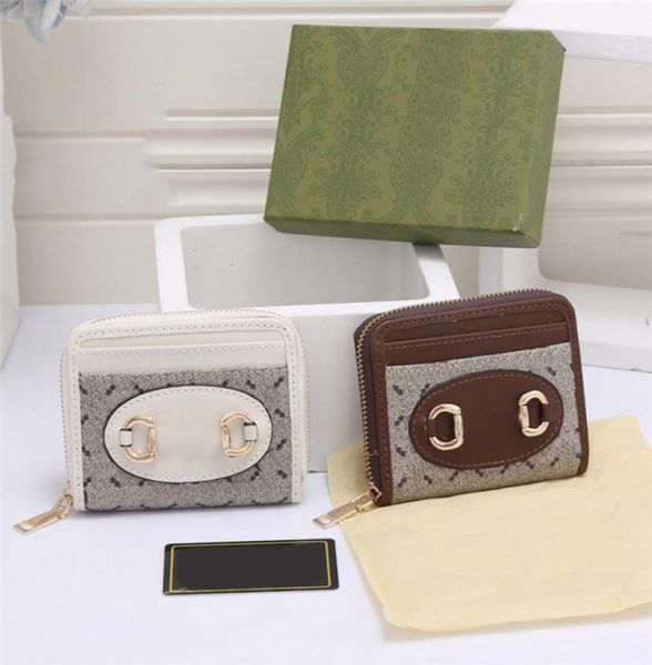 

double letters chain wallets leather purses zipper short wallet card holder wallets with box4877649, Red;black