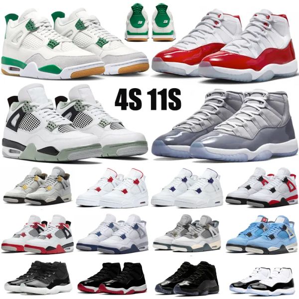 

with box jumpman 4 mens basketball shoes 4s pine green pn dust military black university blue seafoam red cement sail cat oreo men women sne