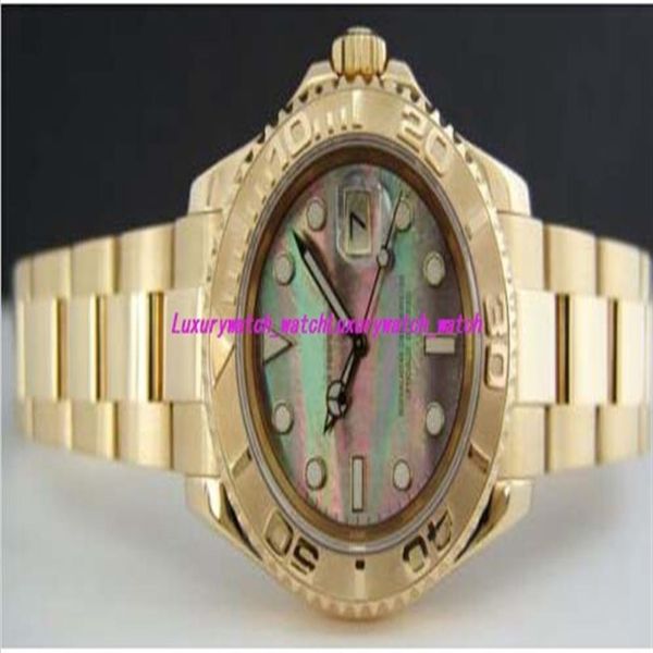 

2 style luxury watches steel bracelet 18kt gold men's tahitian mother of pearl 16628 16623 40mm automatic mechanical men watc239m, Slivery;brown