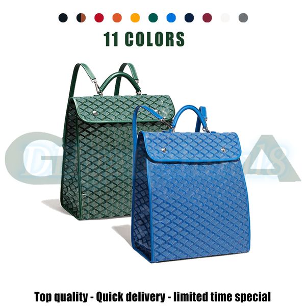 

the new goya large medium school bag luxury womens mens bookbag travel designer backpack genuine leather handle shoulder fashion back pack b