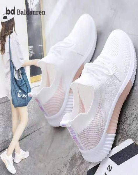 

women039s shoes 2021 summer sneakers breathable women vulcanized trainers walking mesh light sandal platform sandals4768936, Black