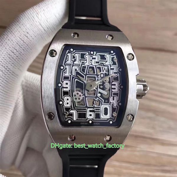 

8 style watches 38mm x 48mm rm67-01ti extra flat skeleton 18k rose gold sapphire glass transparent mechanical automati212n, Slivery;brown