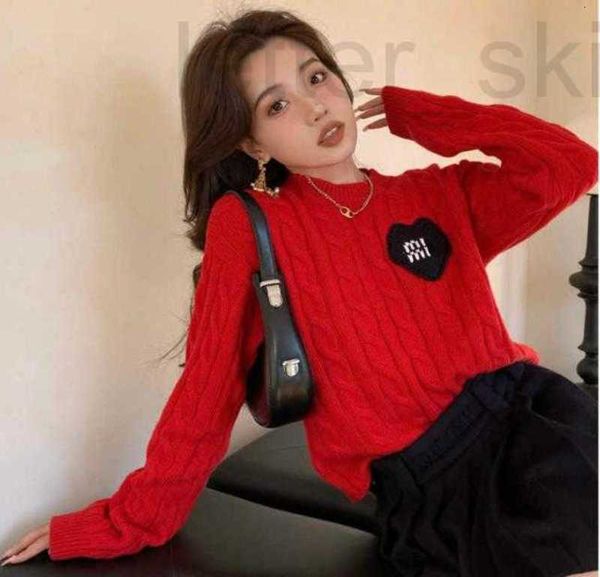 

women's sweaters designer winter women sweater sweatshirt wool sweaters womens knitwear love embroidery pullover short jacket1480425 08, White;black