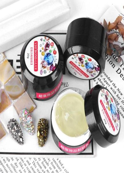 

nail gel 20ml art rhinestone glue strong firm metal crystal gemstone diamond decoration diy transparent tool1522854, Red;pink