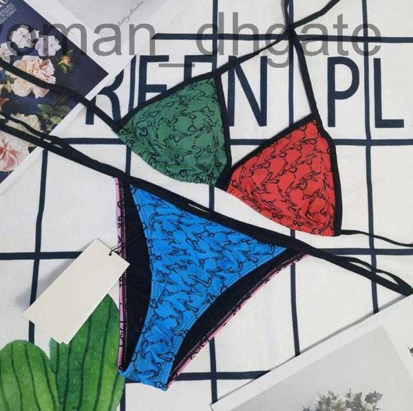 

women's swimwear designerwomens bikinis set swimwear bikinis set rainbow letter print ladies swimsuit summer swimming suit wmzq, White;black