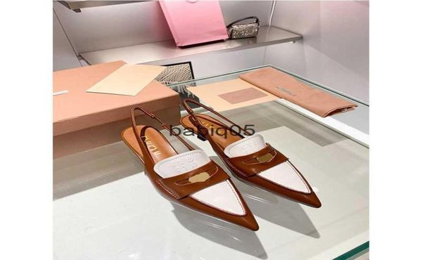 

sandals miu gold coin pointed cat women039s show style shallow high heels french fashion shoes t23021322098188, Black
