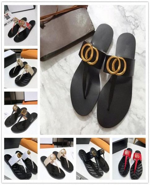 

designer slippers women slides slipper shoes summer mens luxurys designers real leather sandal flats old flower flip flops st5132203, Black