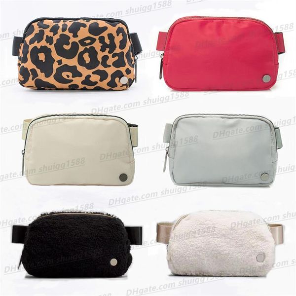 

classicbelt bag fanny pack designer classic bum chest yoga bags bumbag nylon wool cloth with soft nap womens men shoulder cros294k