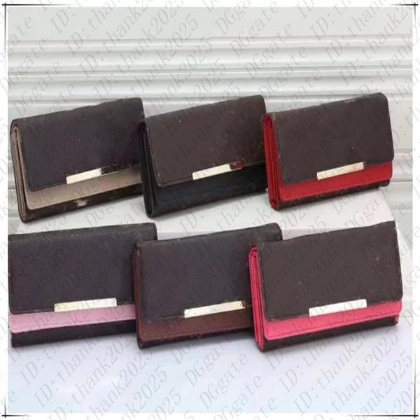 

inside zipper wallet the most stylish way to carry money cards and coins men leather purse card holder long business women walle2410, Red;black