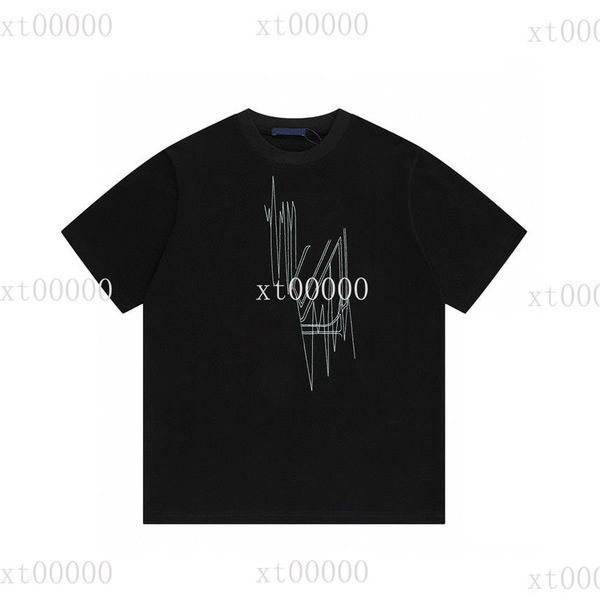 

22ss designer letter printed t shirts tee sweatshirt fashion high street short sleeves summer casual t-shirt breathable men women 218u, Black;brown