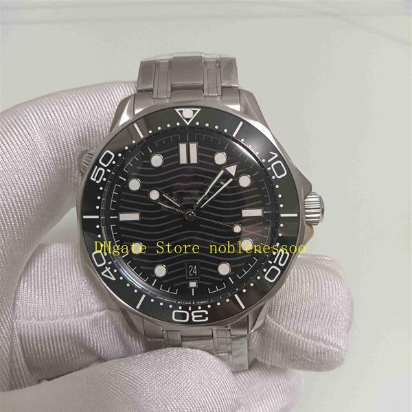 

super factory automatic cal 8800 movement watch men's black dial 42mm sapphire glass 007 diver sport steel bracelet mechanica219h, Slivery;brown