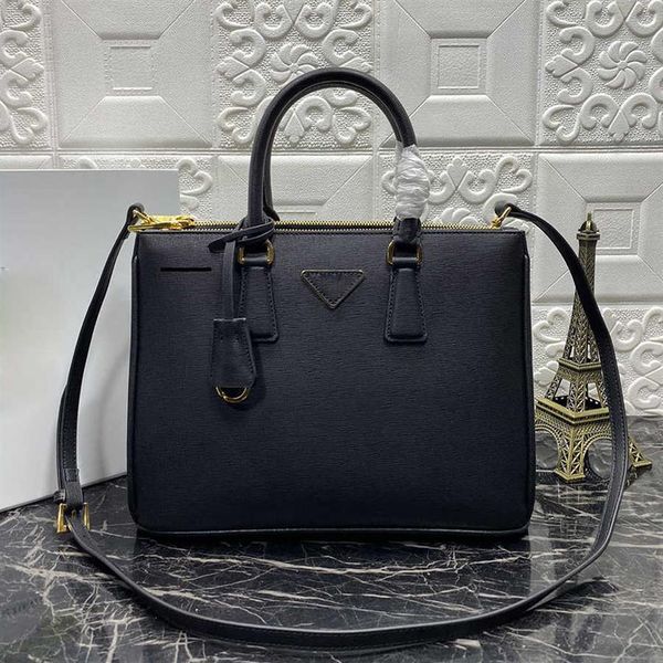 

cosmetic bags cases original quality designer milano large classic saffiano retro tote bag fashion messenger handbags in genui344m