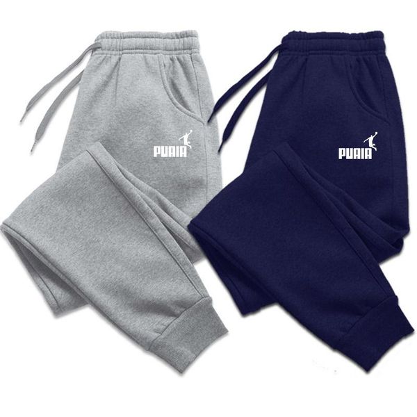

pants autumn and winter fleece men's clothing trousers fashion drawstring casual pants jogging sports pants harajuku style sweatpants, Black