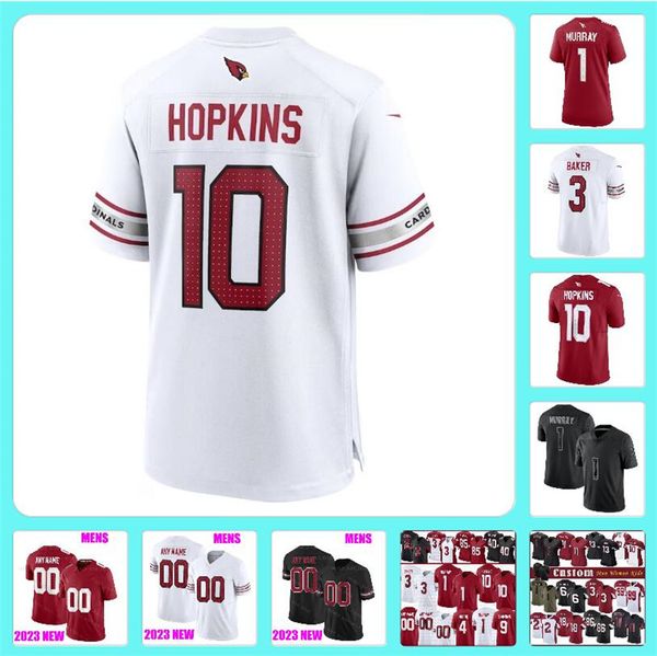 

custom kyler murray arizonas tee football cardinal jerseys jj watt deandre hopkins budda baker nfleeeee pat tillman myjai sanders kurt warne, Black
