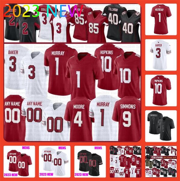 

custom kyler murray arizonas football cardinal jerseys jj watt deandre hopkins budda baker nflddddd pat tillman myjai sanders kurt warner is