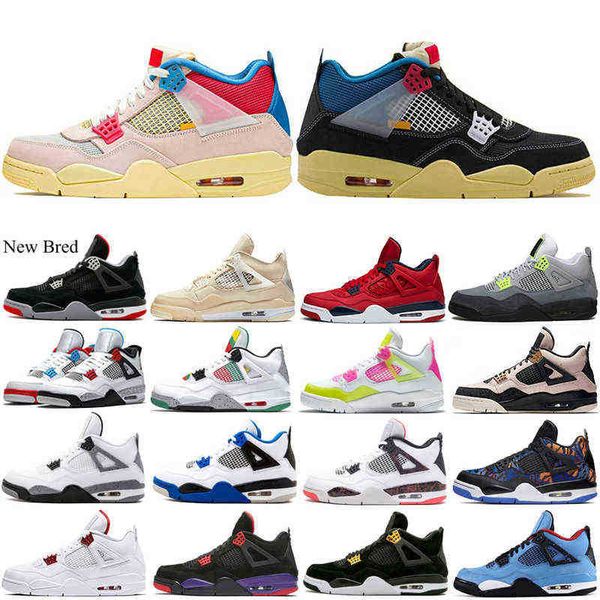

blue 4 4s men basketball shoes bred royalty motosports what the cavs court purple cement mens trainers sport sneakers new