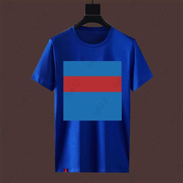 

blue casual designer mens t-shirts clothes summer embroidery brand pattern patchwork printed pure cotton fabric short sleeved t-shirt men s, White;black