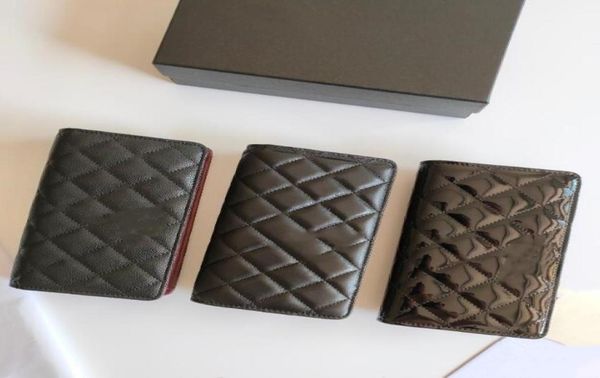 

5a baga cc wallets women coin purse original cowhide wallet classic credit card holder luxury designer genuine leather flip caviar3709767, Red;black